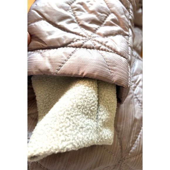 L.L. Bean Silver / Gray / Purple Quilted Jacket Girls Size Small 5/6 295291 - Picture 4 of 10
